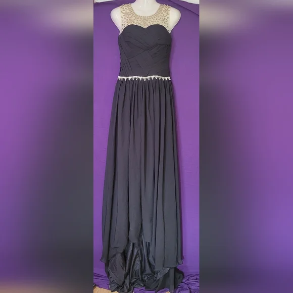 Wedding Dress Dresses | Black Gold Tone Sequence Wedding Dress | Color: Black/Gold | Size: Size 5, 15" Ptp | Melodystone1's Closet